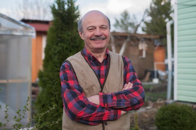 elderly-man-vest-background-house-village_262388-5059